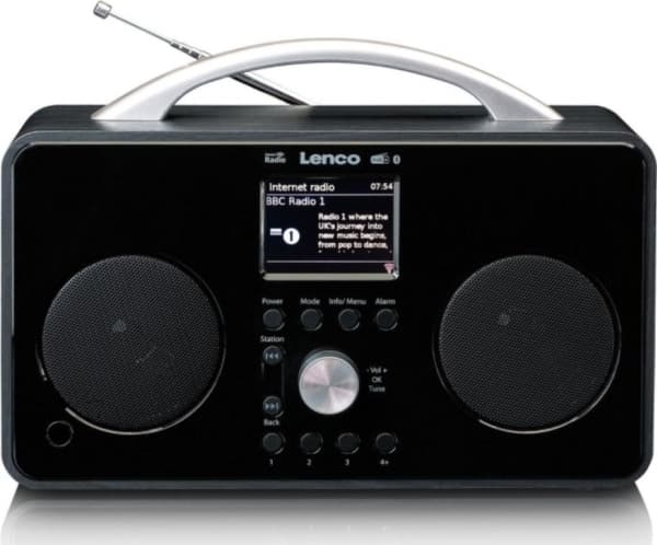 Lenco PIR-645BK, Bärbar, Digital, DAB, FM, 6 W, AAC, 2-vägs