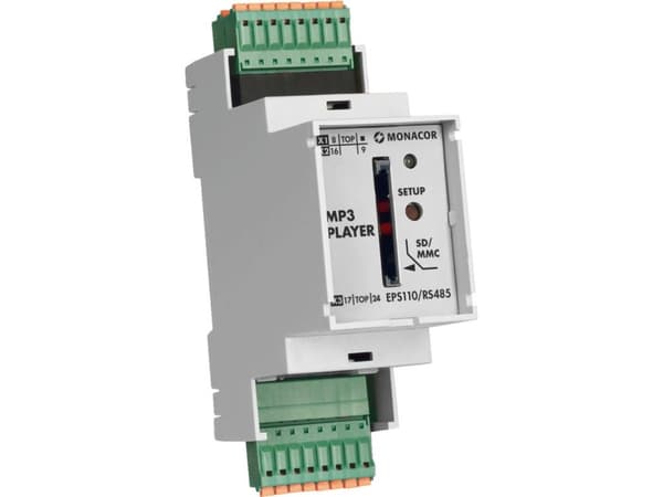 EPS110/RS485 MP3 afspiller DIN