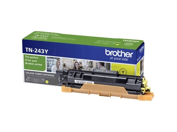 Brother TN243Y - Gul - original - tonerkassett - för Brother DCP-L3510, L3517, L3550, HL-L3210, L3230, L3270, MFC-L3710, L3730, L3750, L3770