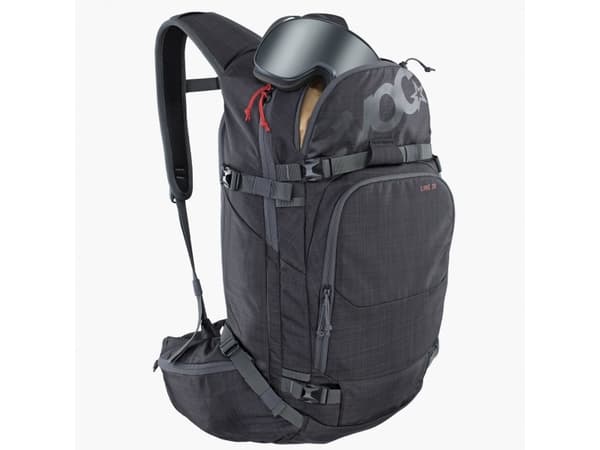 EVOC Line 30L, Kehikoton, Randohiihto, Hiili, Harmaa, Unisex, Takatasku, Etutasku, Laskettelulasitasku, Lantiovyötasku, Matkapuhelintasku, Avaintasku