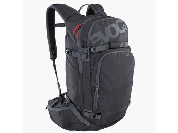 EVOC Line 30L, Kehikoton, Randohiihto, Hiili, Harmaa, Unisex, Takatasku, Etutasku, Laskettelulasitasku, Lantiovyötasku, Matkapuhelintasku, Avaintasku