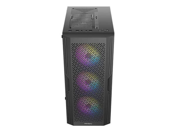 Antec AX20, Midi Tower, PC, Musta, ATX, ITX, mikro ATX, Muovi, Terästä, Karkaistu lasi, 15,5 cm