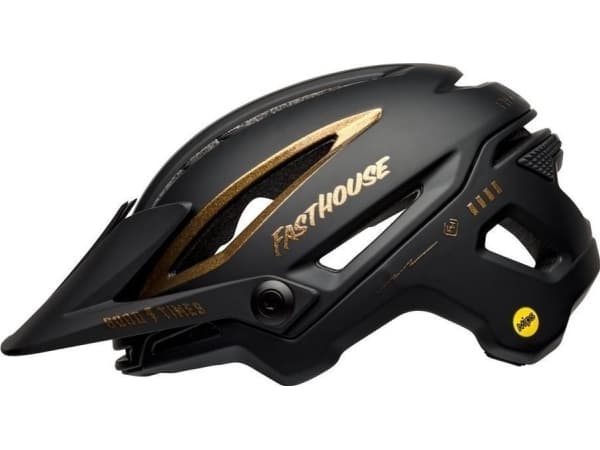 BELL mtb hjelm BELL SIXER INTEGRATED MIPS fasthouse matt glanset svart gull størrelse S (52–56 cm) (NY)