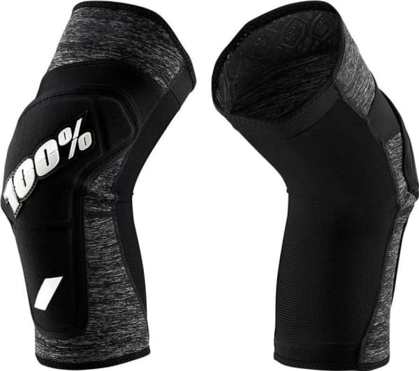 100% Knee Pads 100% RIDECAMP Knee Guard gray heather black size. L (NEW)
