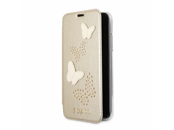 Guess GUFLBKPXPBUBE iPhone X beige book Studs & Sparkles