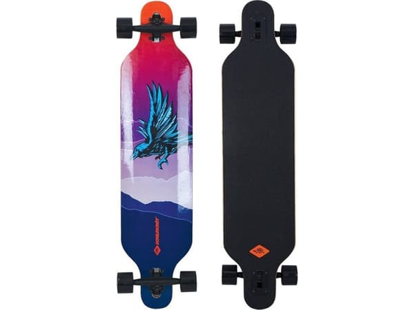 Skateboard Schildkrot Riedlente Schildkrot Freeride 41 "God Feather, 104 cm