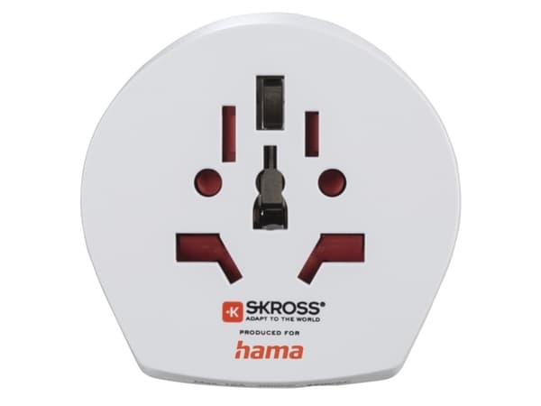 Hama World Travel Pro Light USB, Universel, Universel, Lige, Lige, Type B, Type E (FR), Type F, Type G (UK), Type I (AU), Type A, Type B, Type C, Typ