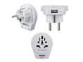 Miniatyrbilde 1 av 5: Hama World to Europe USB-reiseadapter, for 2- og 3-pinners enheter, 1x USB (00223475)