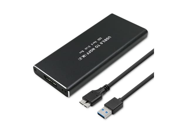 Qoltec Housing | M.2 SATA SSD-brønn | NGFF | USB 3.0