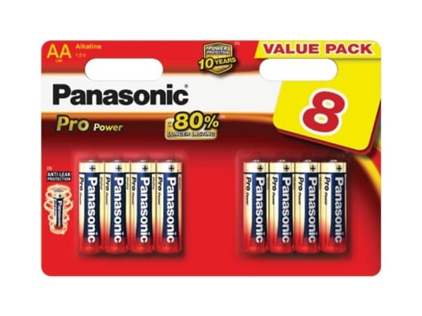 12x8 Panasonic Pro Power LR 6 Mignon AA