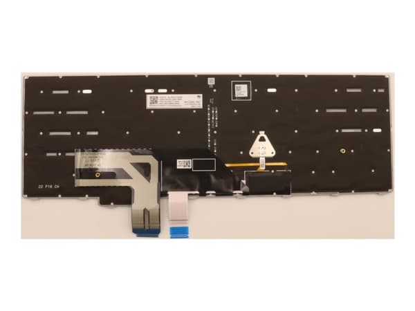 Lite-On - Erstatningstastatur for bærbar PC - med Trackpoint - bakbelysning - QWERTY - Svensk/finsk - grå - for ThinkPad P16 Gen 1 21D6, 21D7