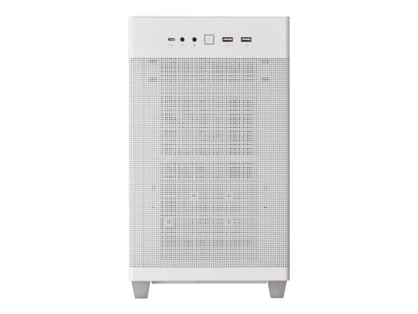 ASUS Prime AP201 - Lite tårn - micro ATX - sidepanel med vindu (herdet glass) - ingen strømforsyning - hvit - USB/lyd Hvit