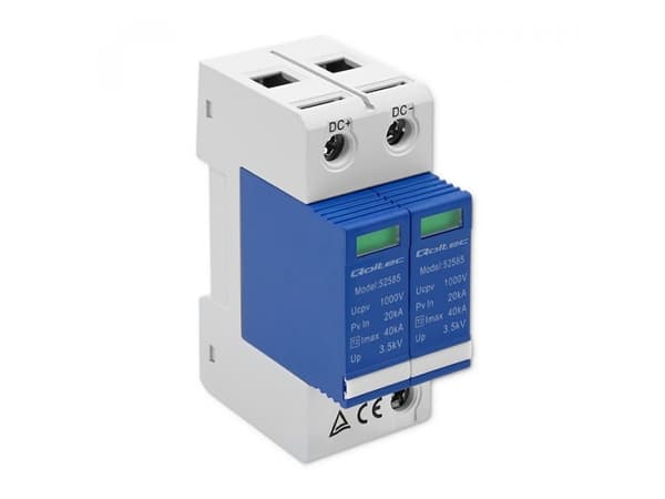 Qoltec ylijännitesuoja DC | 2P | 1000V | T2 | B+C