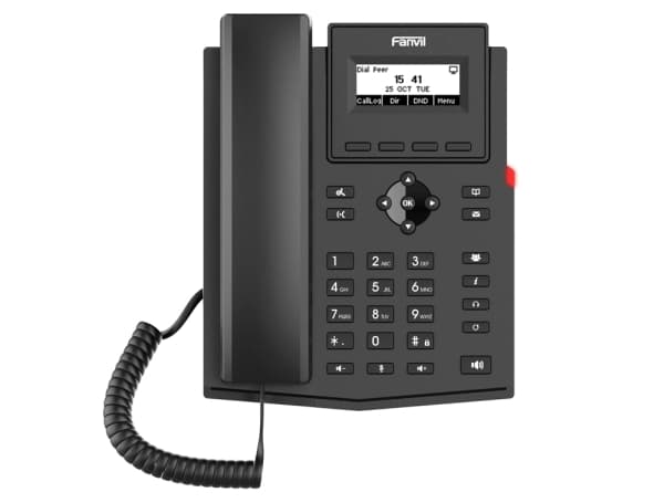 Fanvil X301G, IP Phone, Musta, Johdollinen puhelin, Linux, Kanavansisäinen, Out-of band, 2 linjat