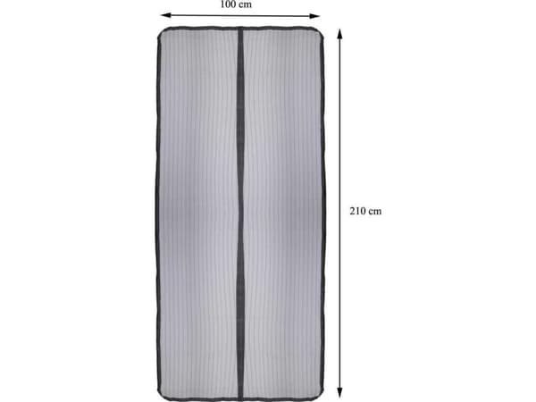 ProGarden Magnetiskt myggnät med magnet för dörrinsekter myggor svart 220x100 cm