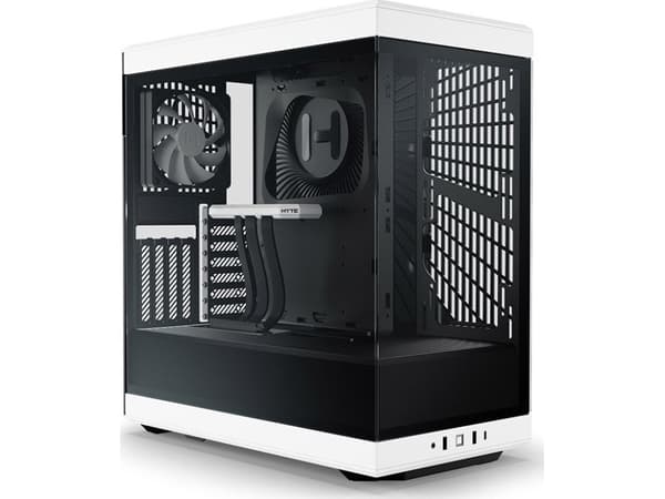 HYTE Y40 - Mid tower - ATX - sidepanel med vindu (herdet glass) - ingen strømforsyning (ATX) - hvit - USB/lyd