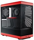 Miniatyrbild 1 av 2: HYTE Y40 - Mid tower - ATX - genomskinlig sidopanel (härdat glas) - ingen strömförsörjning (ATX) - röd - USB/ljud