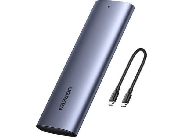 Ugreen - Drevkabinett - M.2 - M.2 NVMe Card / PCIe (NVMe) - USB 3.1 (Gen 2) - grå