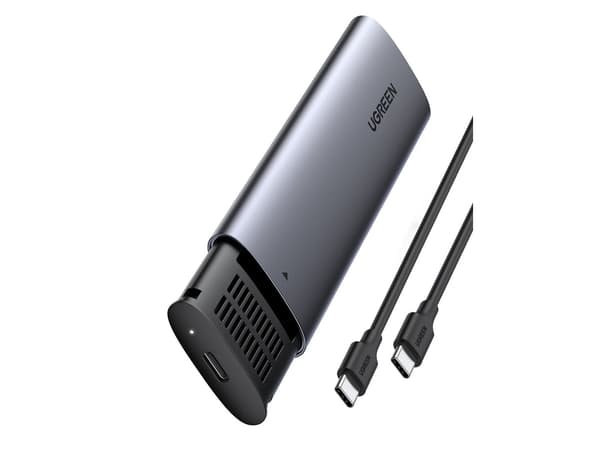 Ugreen - Drevkabinett - M.2 - M.2 NVMe Card / PCIe (NVMe) - USB 3.1 (Gen 2) - grå Grå