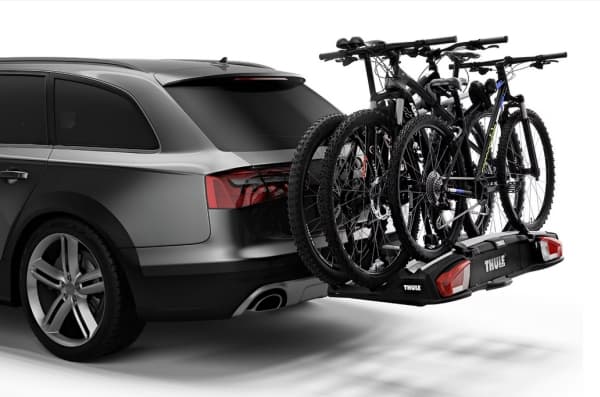 Thule VeloSpace XT, Sykkelholder, Bakfestemontering, Aluminium, Sort