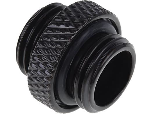 Alphacool 17399, Musta, Liitin, Nestemäinen, Messinki, 1/4", 15 mm