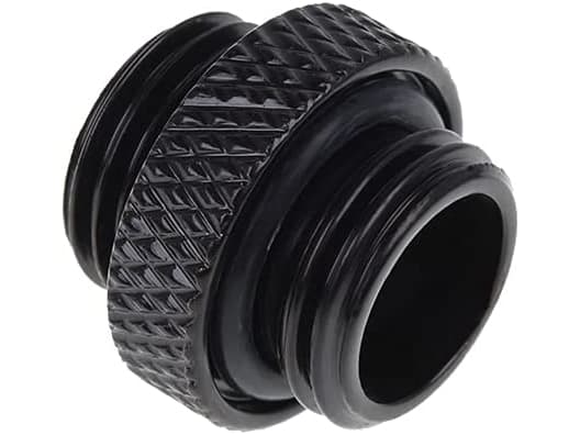 Alphacool 17399, Musta, Liitin, Nestemäinen, Messinki, 1/4", 15 mm