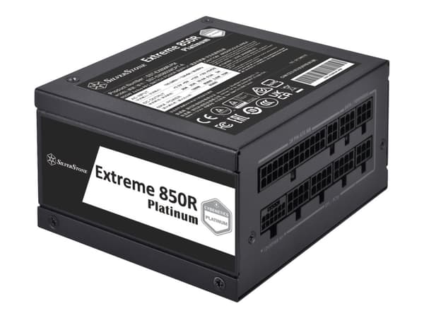 SilverStone Extreme 850R Platinum - Strømforsyning (intern) - SFX12V 4.0 - AC 180-264 V - 850 watt - aktiv PFC - svart