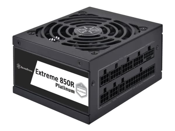 SilverStone Extreme 850R Platinum - Strømforsyning (intern) - SFX12V 4.0 - AC 180-264 V - 850 watt - aktiv PFC - svart