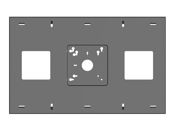 Multibrackets M Pro Series - Innhegning - ventilert - for LCD-skjerm - låsbar - stål - svart - skjermstørrelse: 22" - veggmonterbar - for LG 22SM3G,