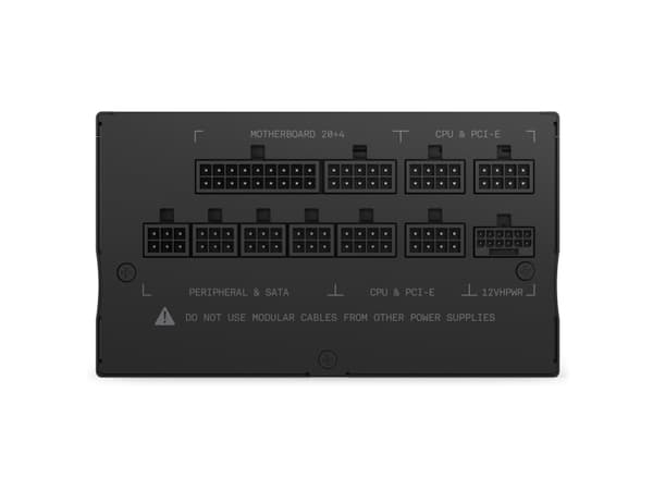 NZXT C-Series C1200 Gold - Strømforsyning (intern) - ATX12V 3.0/ EPS12V 2.92 - 80 PLUS Gold - AC 100-240 V - 1200 watt - aktiv PFC - Europa - matt sv