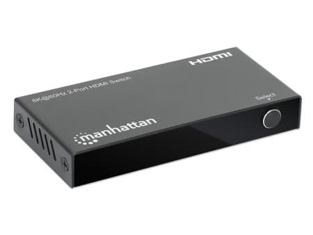 Manhattan 207942, HDMI, Metall, Sort, 60 Hz, 480p, 576i, 720p, 1080i, 1080p, 1440p, 48 Gbit/s