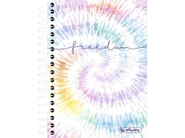 Herlitz New Batik Freedom, Mönstrad, Multifärg, A5, 100 ark, Rutat papper, Inbunden