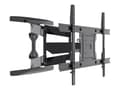 Pikkukuva 1 / 5: Sinox One SOB0186 - Asennussarja (seinäteline) - täysliikkeellä säädettävä kaksoiskannatin - LCD-TV:lle/kaarevalle LCD-TV:lle - musta - näytön koko: