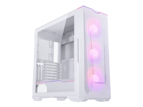 Phanteks Eclipse G500A DRGB - Mid tower - ATX - sidepanel med vindu (herdet glass) - ingen strømforsyning (ATX) - hvit - USB/lyd