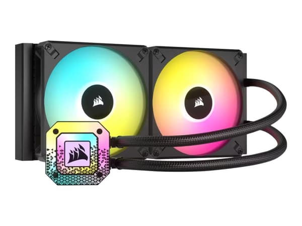 CORSAIR iCUE H115i ELITE CAPELLIX XT - Væskekjølesystem for prosessor - Radiatorstørrelse: 280 mm - (for: LGA1700, LGA1200, LGA1150, LGA1151, LGA1155 Sort
