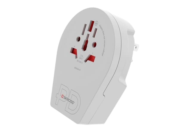 Skross 1.500292, Typ B, Universal, Typ B, Typ A, Typ B, Typ C, Typ G (UK), Typ I (AU), Typ J (CH), Typ L (IT), Typ N (BR), 100 - 250 V, 50 - 60 hz