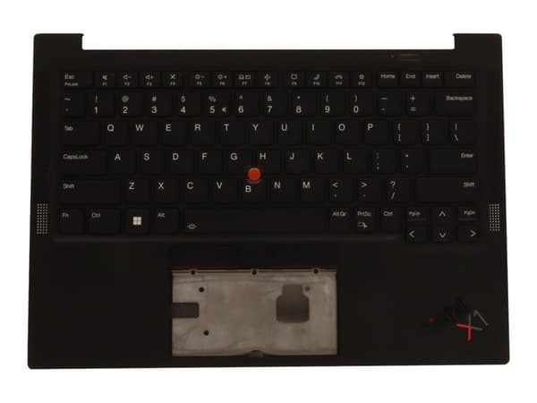 Chicony - Ersättningstangentbord för bärbar dator - med Trackpoint - bakgrundsbelyst - Engelska - Europa - med övre skydd - för ThinkPad X1 Carbon Ge