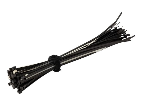 StarTech.com 6in Hook and Loop Cable Ties, 50 Pack, Black, Reusable Cable Straps, Adjustable and Flexible, Cord Organizer Tie/Wraps for Professional