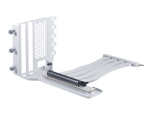 Phanteks PHANTEKS PHANTEKS Vertical GPU Bracket II + PCI-E 4.0 x16 riser flat -kaapeli, 22 cm - musta