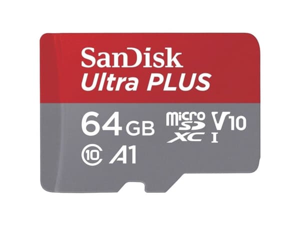 SanDisk Ultra PLUS - Flashminnekort - 64 GB