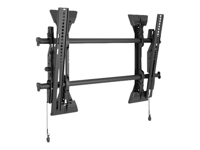 Chief Medium FUSION MTM1U - Monteringssats (lutningsbart väggfäste, 2 gränssnittskonsoler) - för platt panel - svart - skärmstorlek: 26"-47" - monter