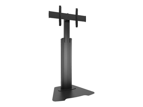 Chief Fusion Large Height-Adjustable Floor Stand Display Mount - For Displays 42-86" - Black - Stativ - for flatpanel - svart - skjermstørrelse: 40"- Sort