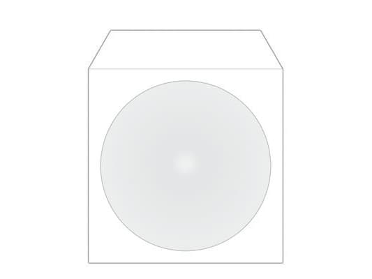 MediaRange BOX162, Sleeve til laptop, 1 disker, Hvit, Papir, Plast, 124 mm, 124 mm