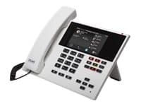 Auerswald COMfortel D-400 - VoIP-telefon med anrops-ID/samtale venter - treveis anropskapasitet - SIP, RTP, SRTP, SIPS - 6 linjer - hvit