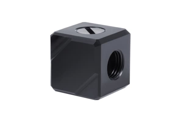 Alphacool 17557, Anslutningsterminal, Acetal, Svart, 1/4", 26,5 mm, 26,5 mm