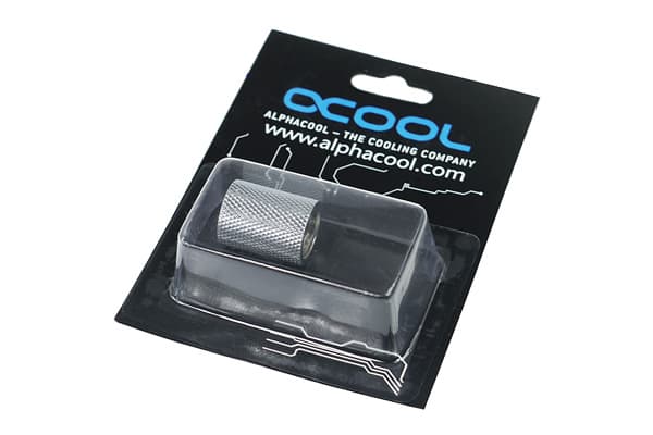 Alphacool HF socket 2 x G1/4 inner thread - Tilkoblingsadapter til væskekjølingssystem (hunnkobling) - krom