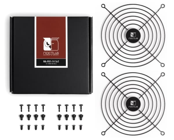 Noctua NA-FG1-14 SX2, Fläktgaller, Stål, 14 cm, 124,5 x 124,5 mm, 2 styck, Låda