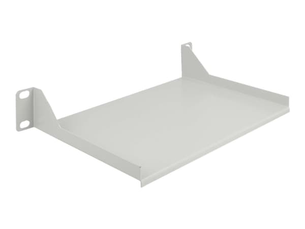 Delock - Hylla för rack - vit - 1U - 10"