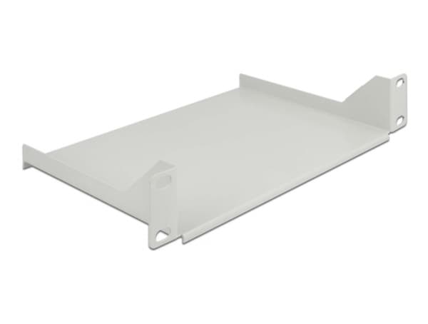 Delock - Hylla för rack - vit - 1U - 10"