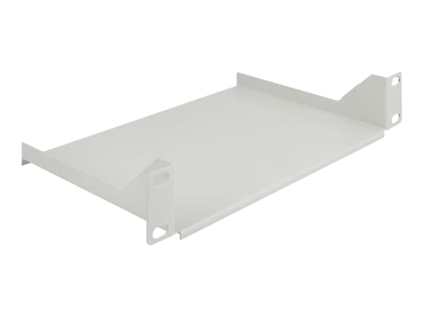 Delock - Hylla för rack - vit - 1U - 10"